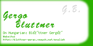 gergo bluttner business card